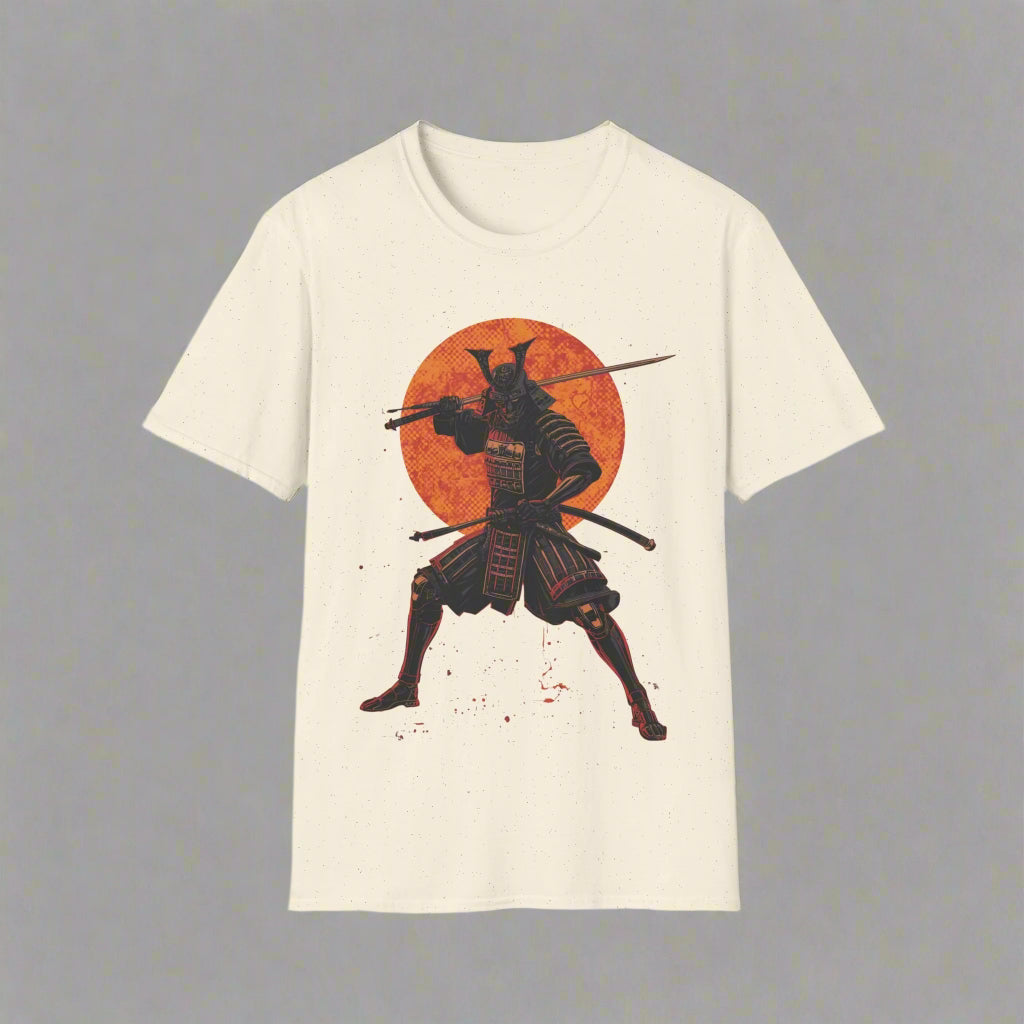 T-shirt with a samurai design