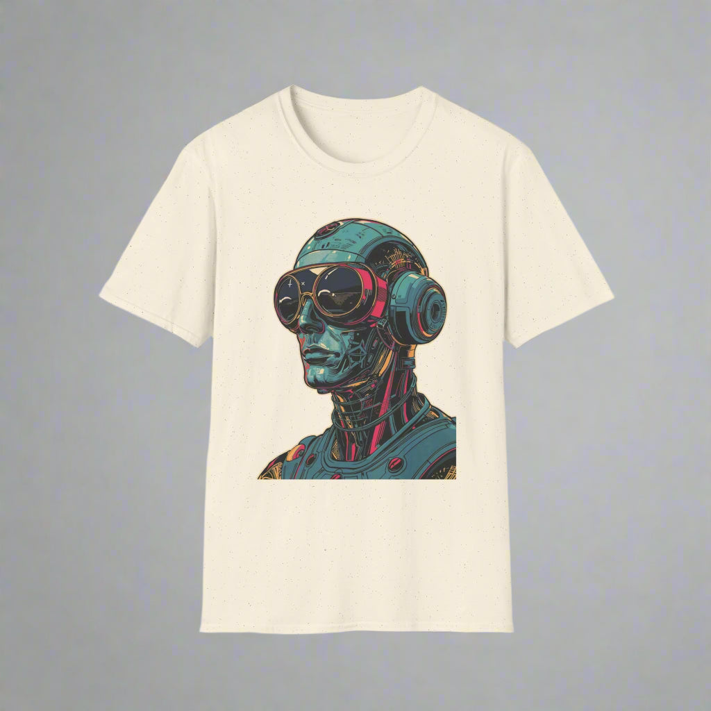 T-shirt with a robot design