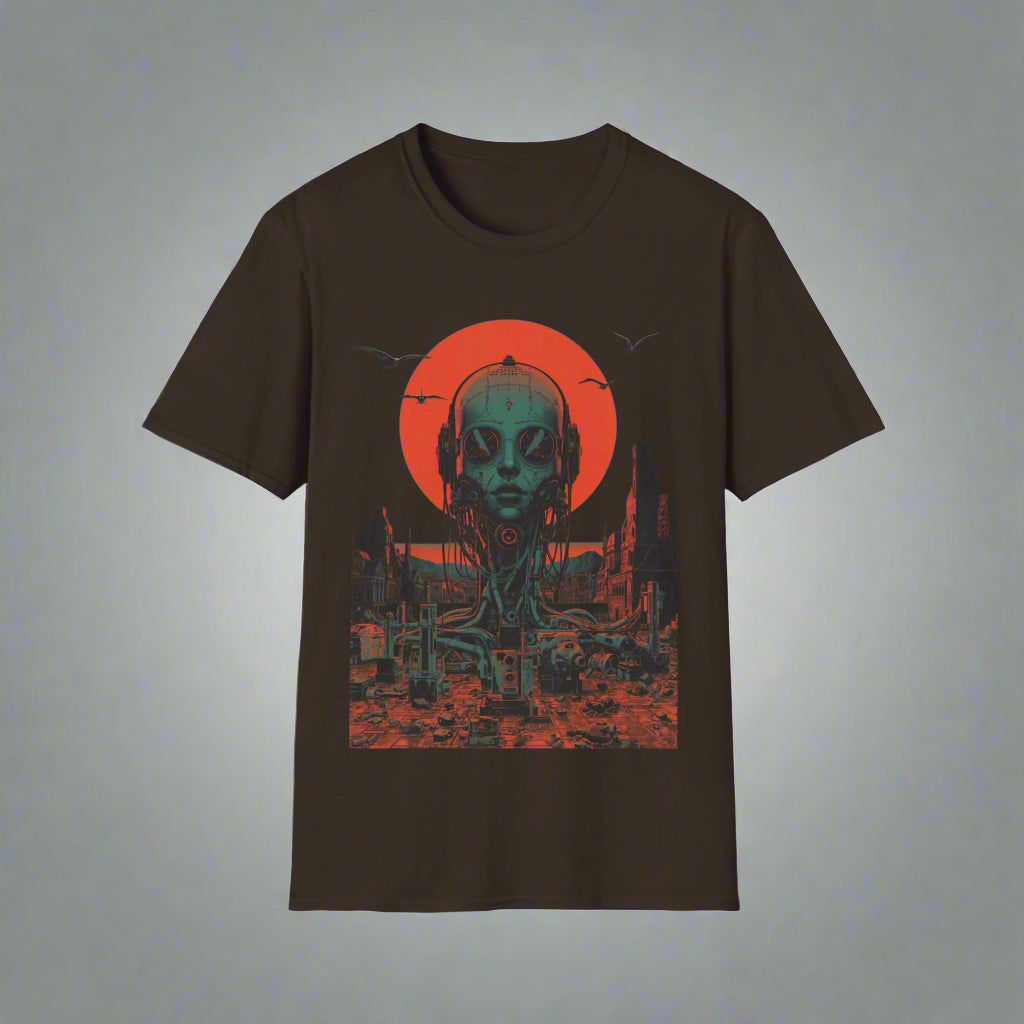 Black t-shirt with alien design