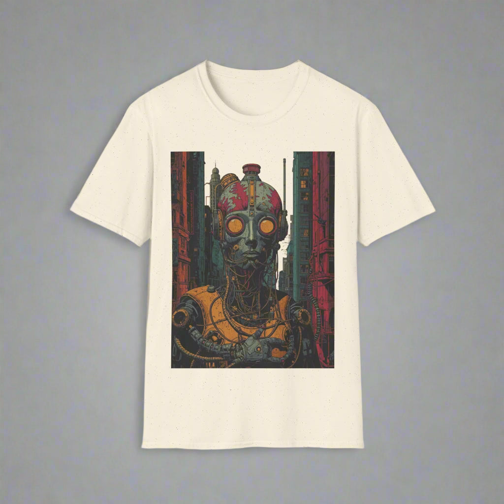 T-shirt with a robot graphic design