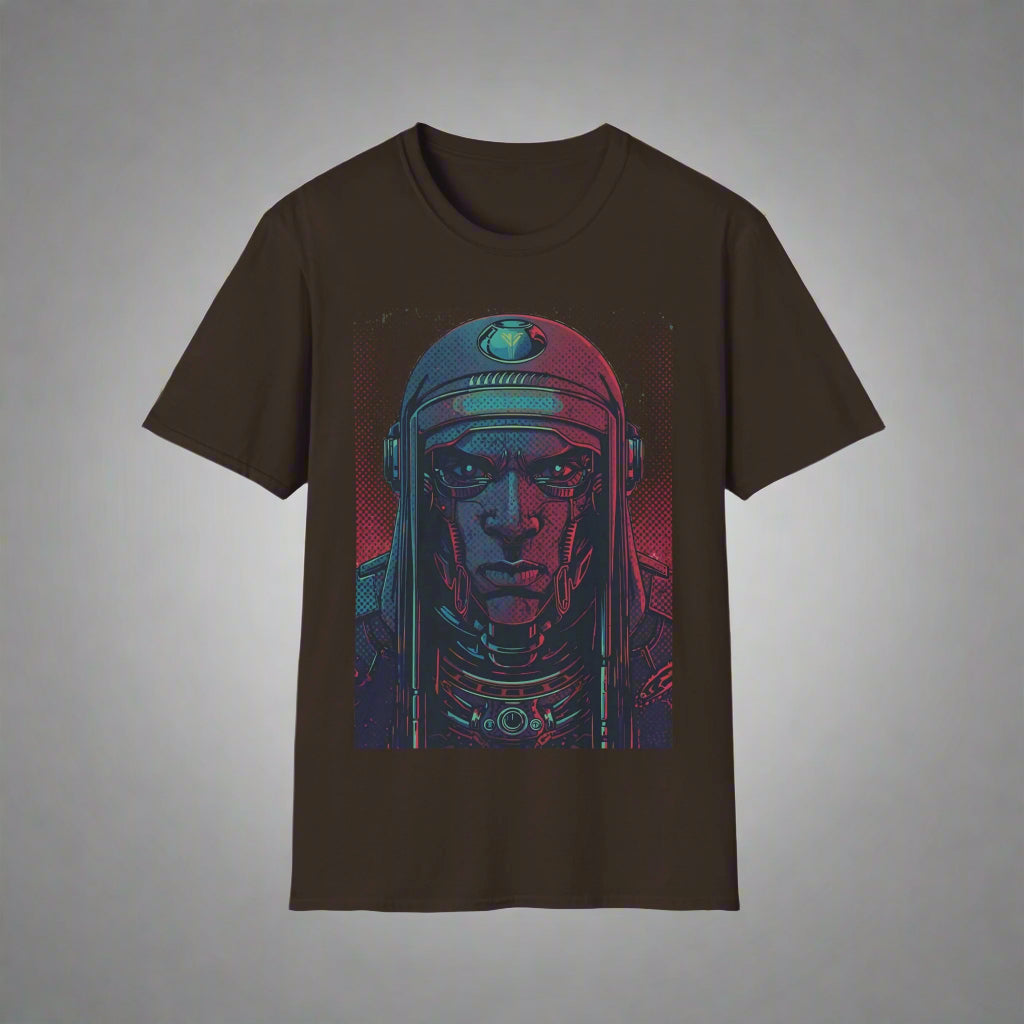 Black t-shirt with an astronaut graphic