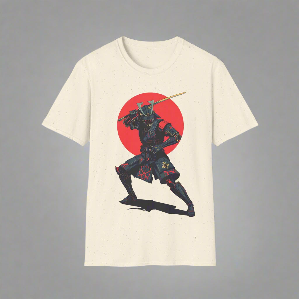 T-shirt with a samurai design
