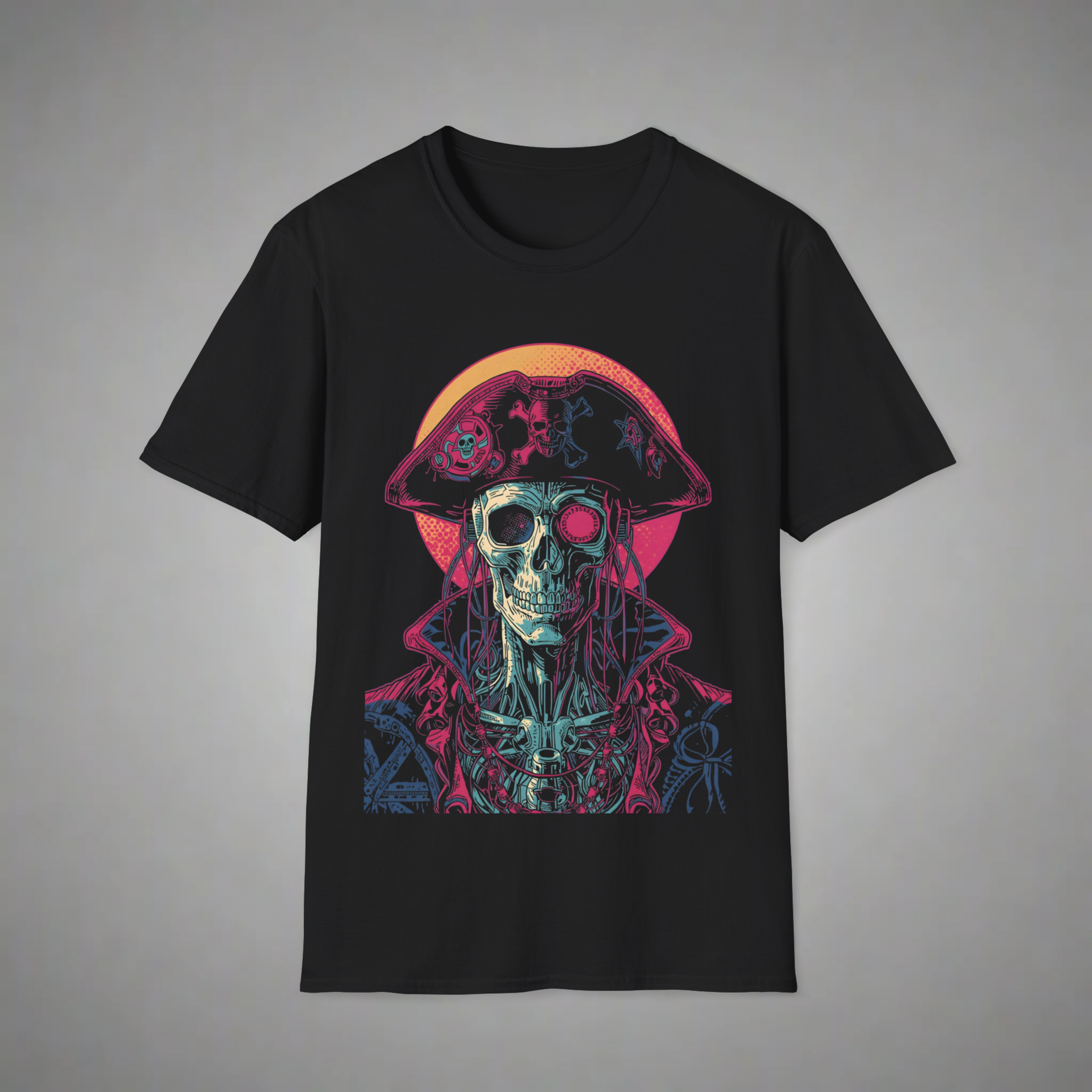 Cyber Skull Pirate T-Shirt