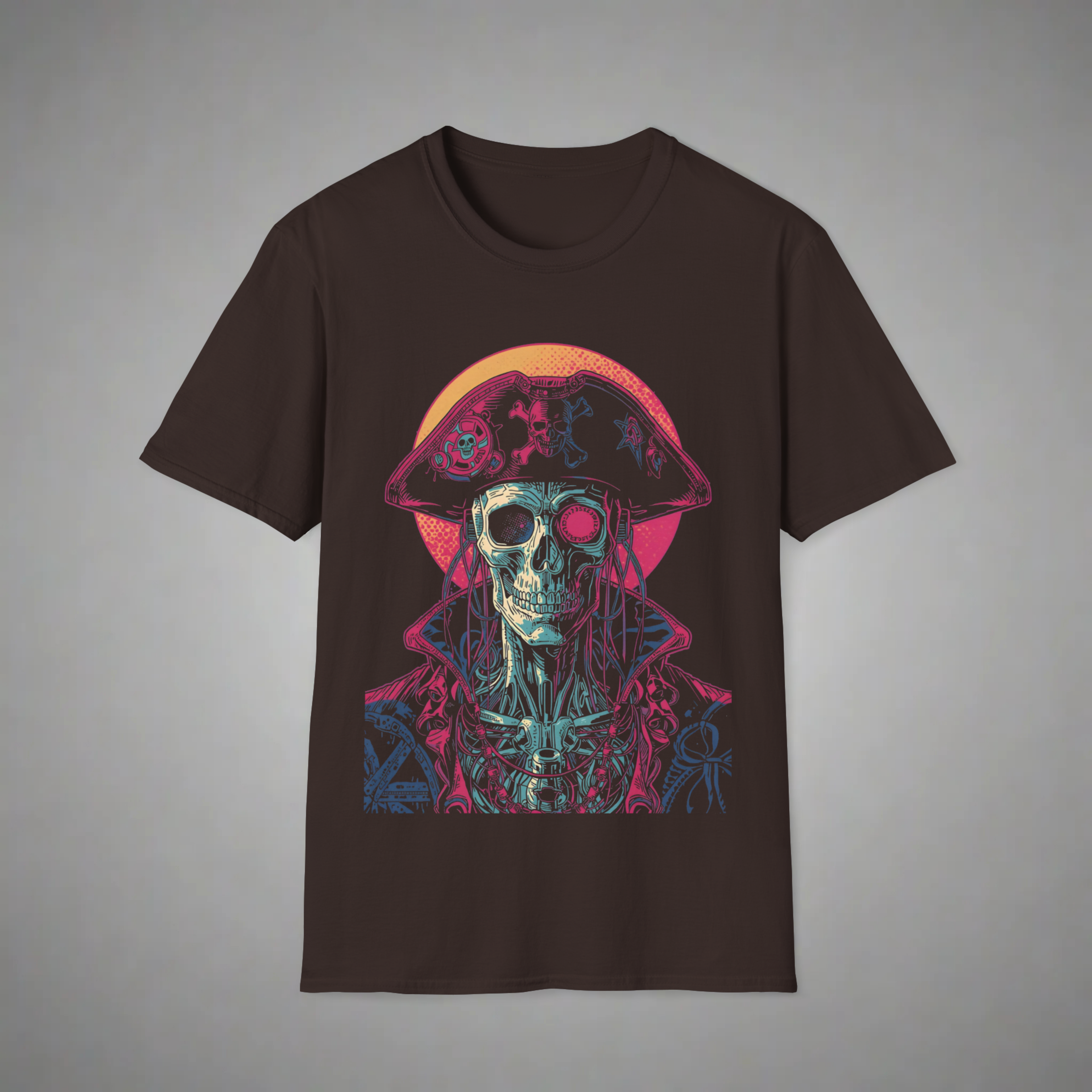 Cyber Skull Pirate T-Shirt