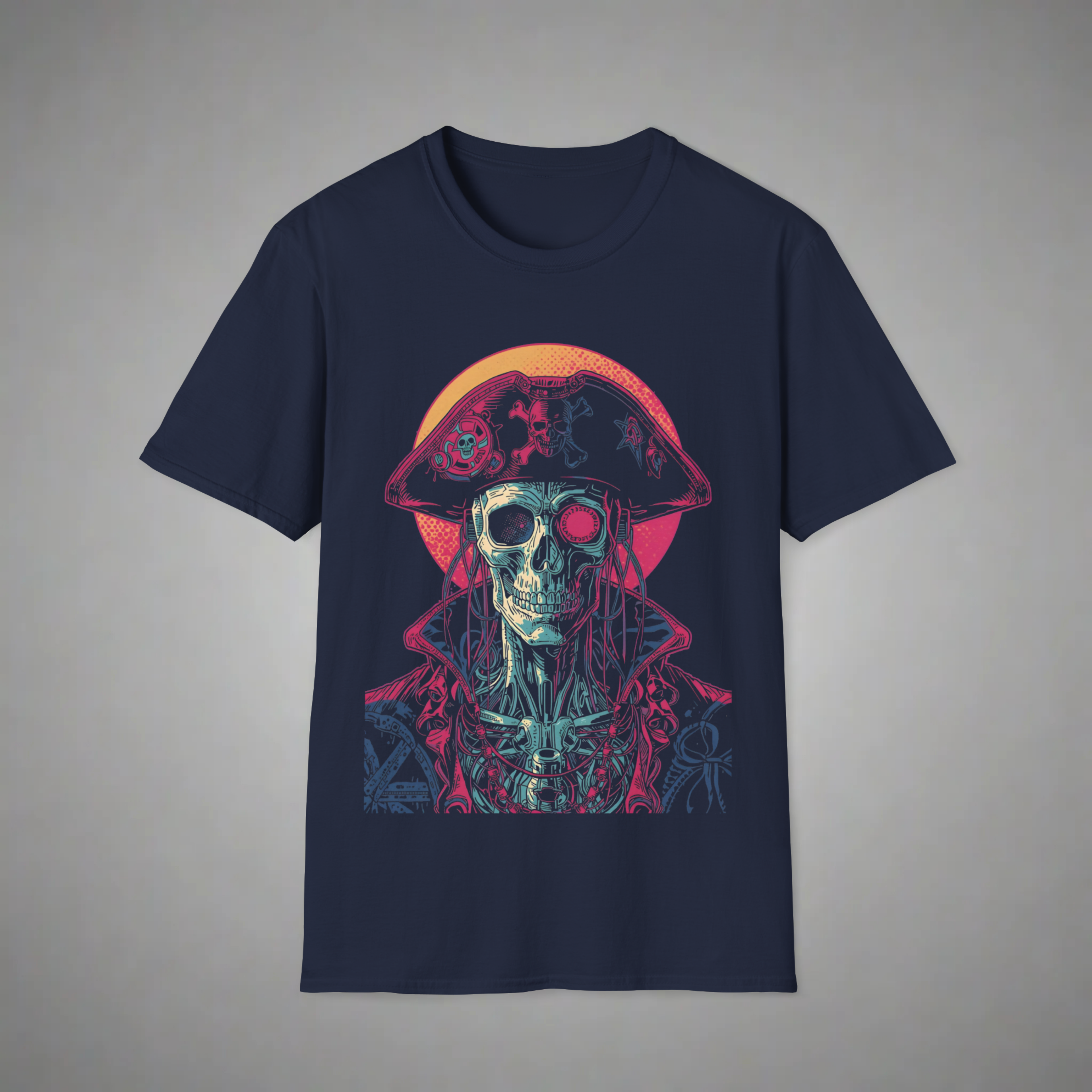 Cyber Skull Pirate T-Shirt