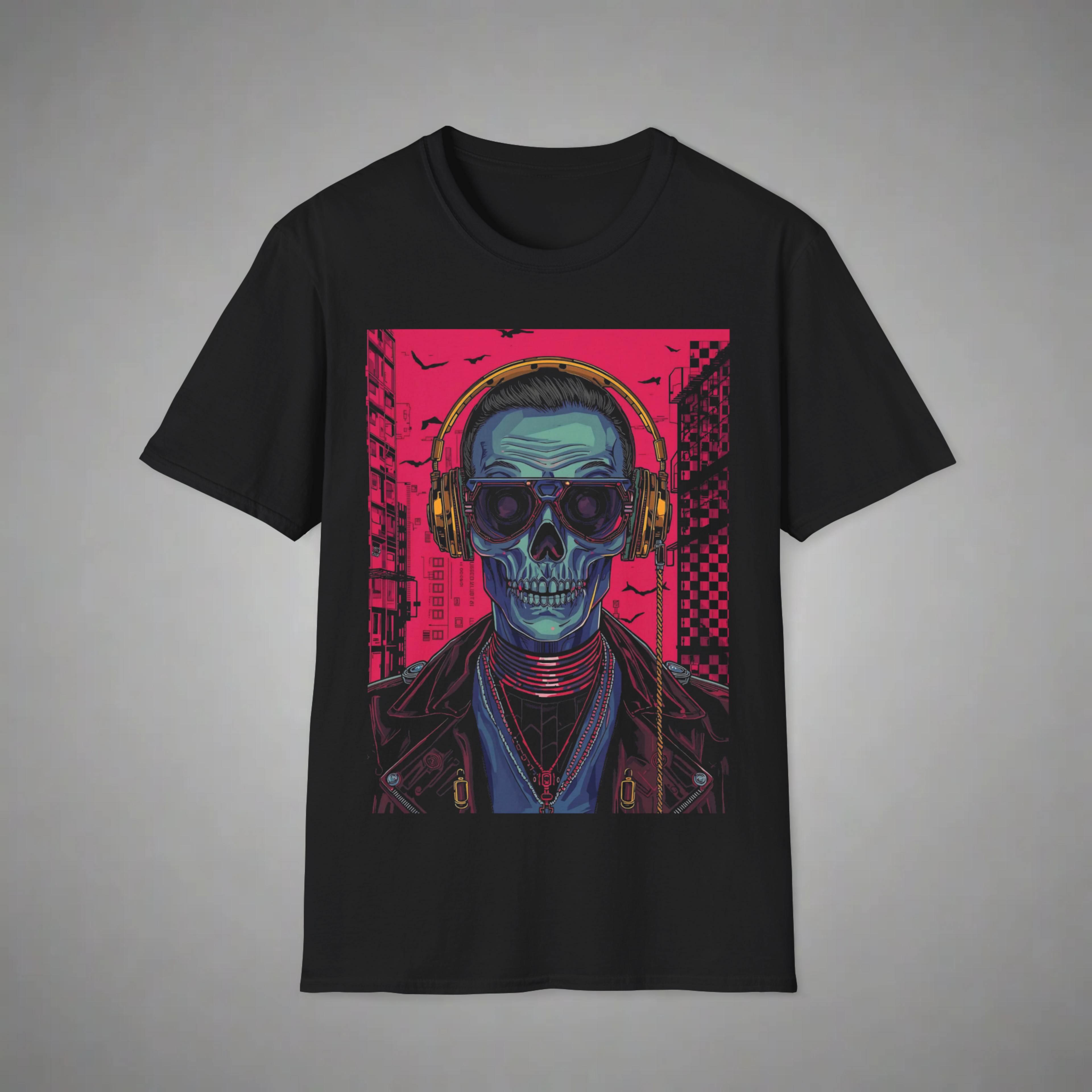 Cyber Skull Rapper T-Shirt