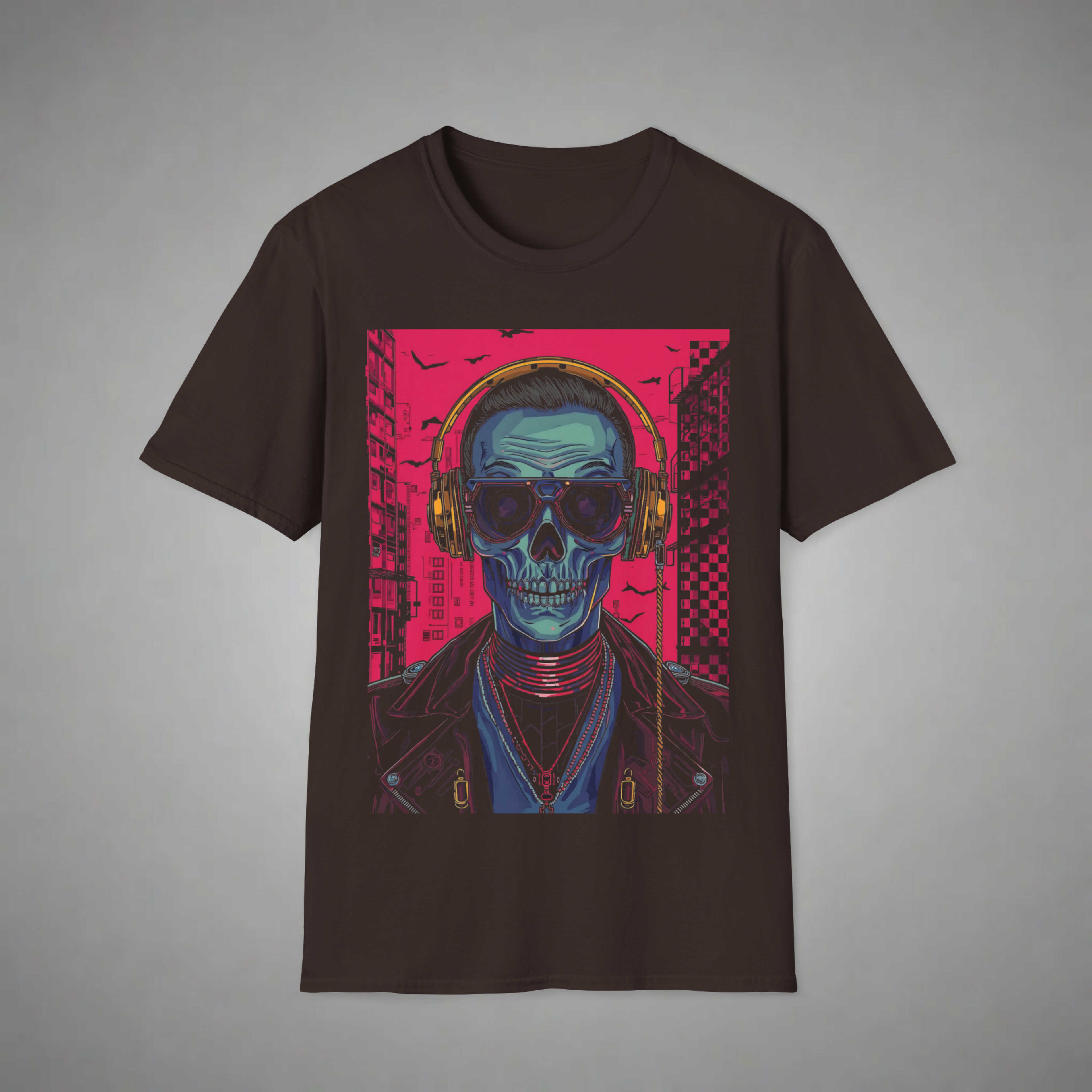 Cyber Skull Rapper T-Shirt