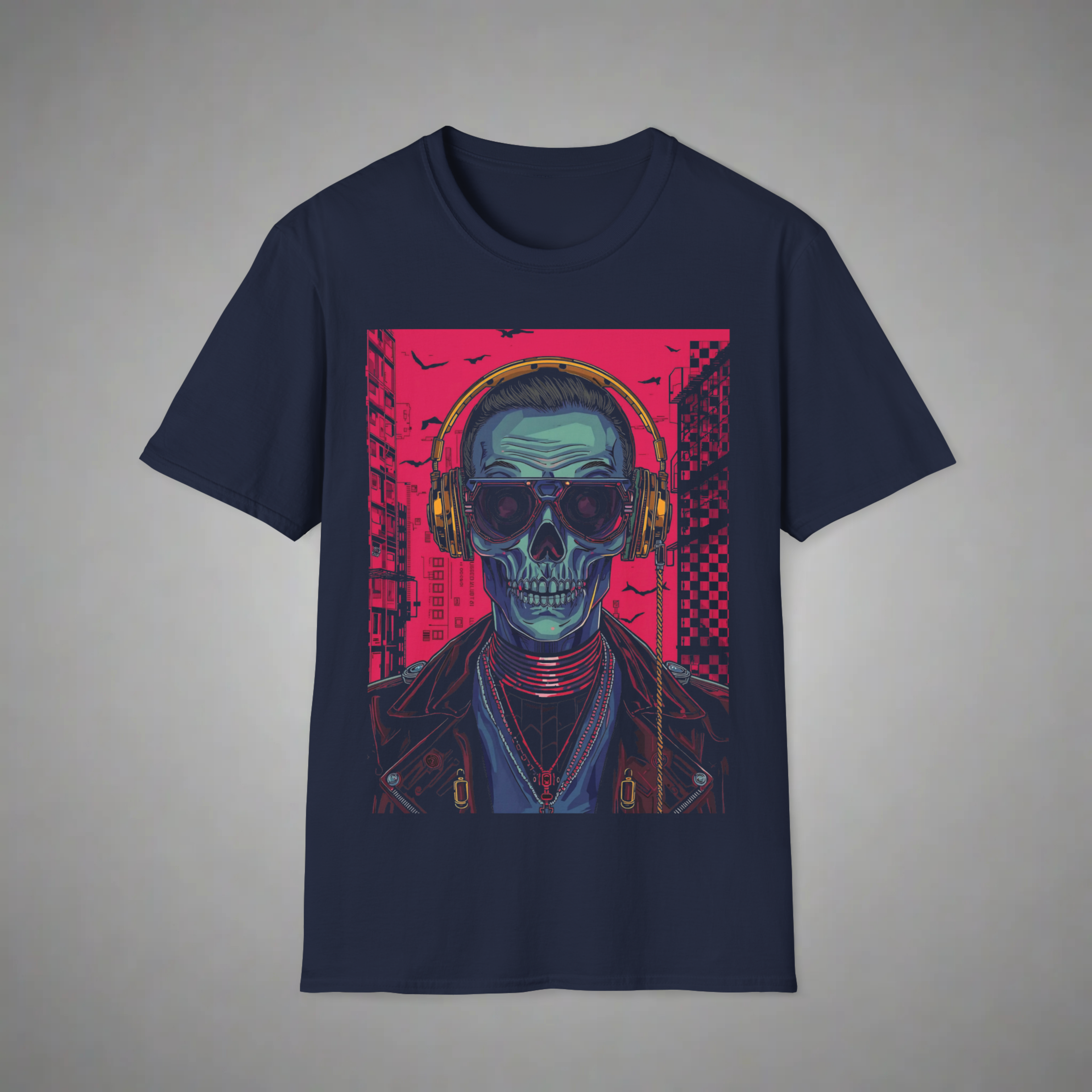 Cyber Skull Rapper T-Shirt