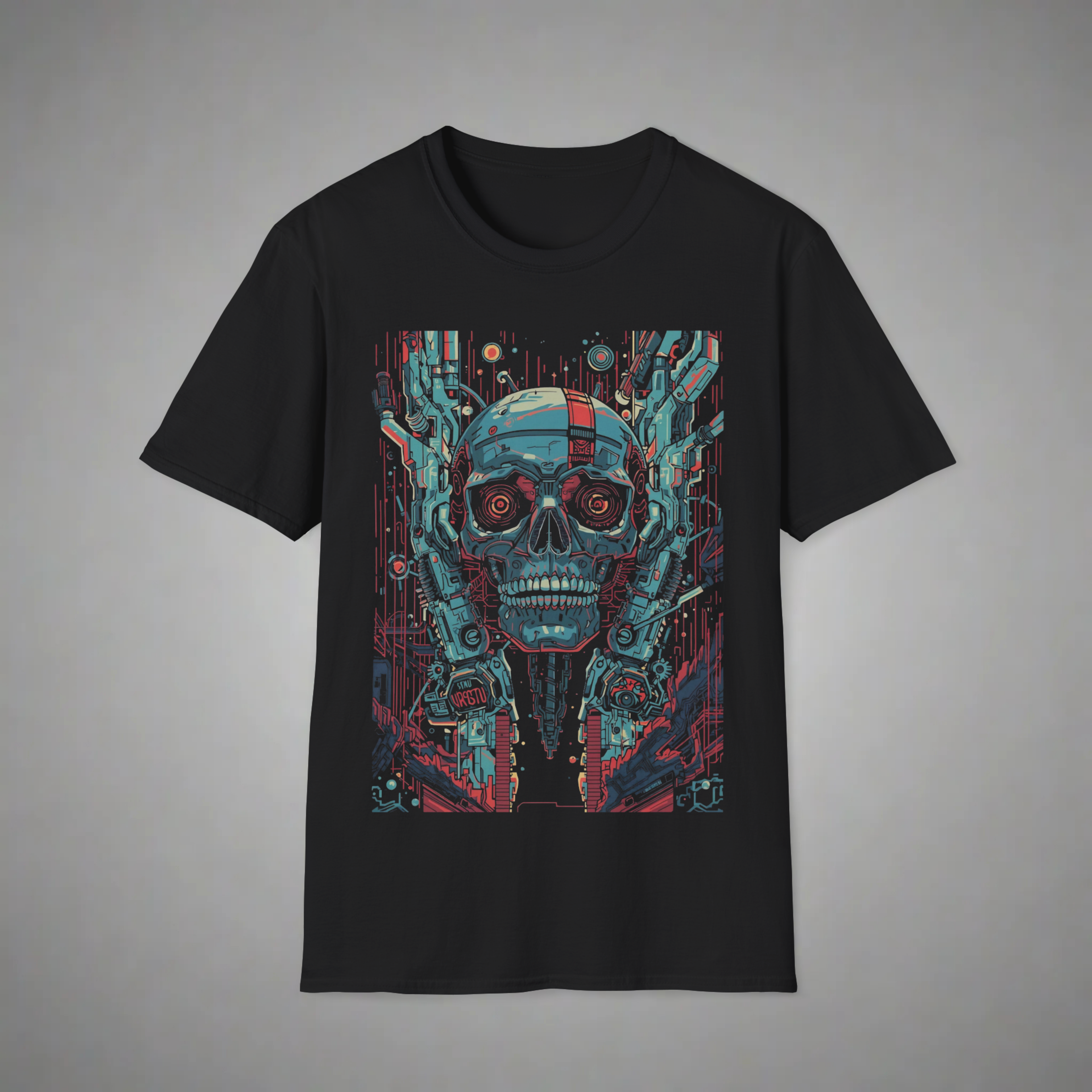 Emerging Cyborg Skull T-Shirt