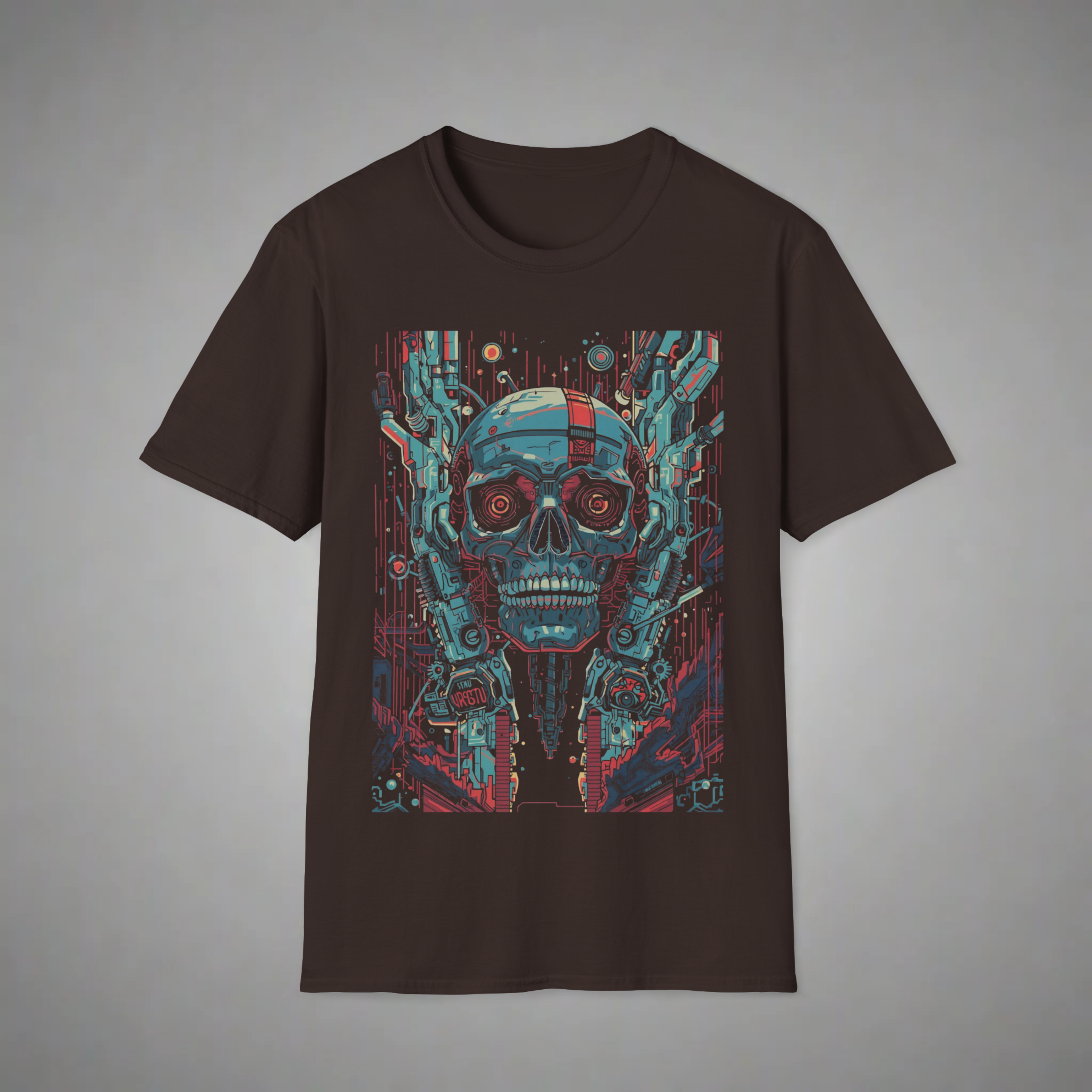 Emerging Cyborg Skull T-Shirt