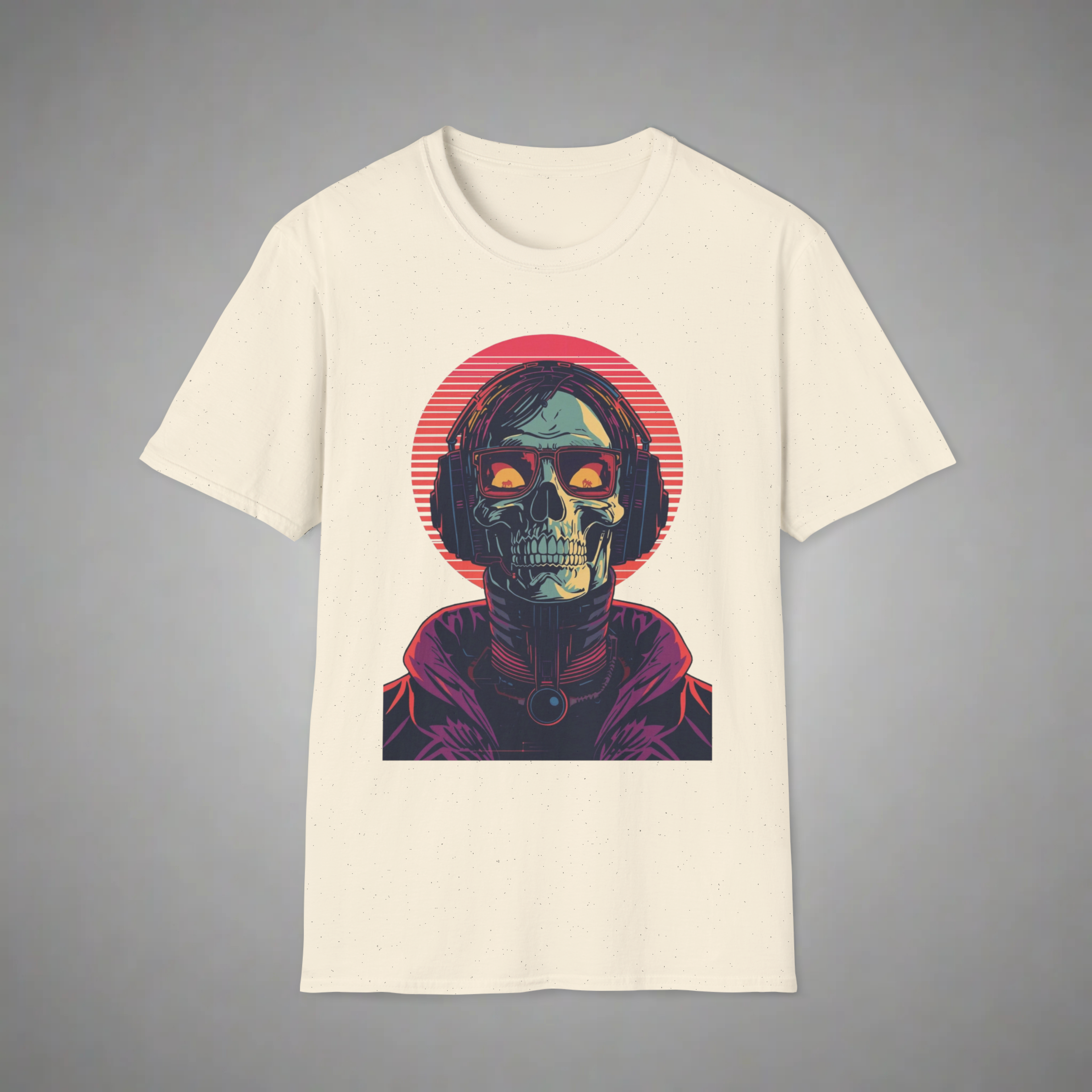 Neon DJ Skull T-Shirt