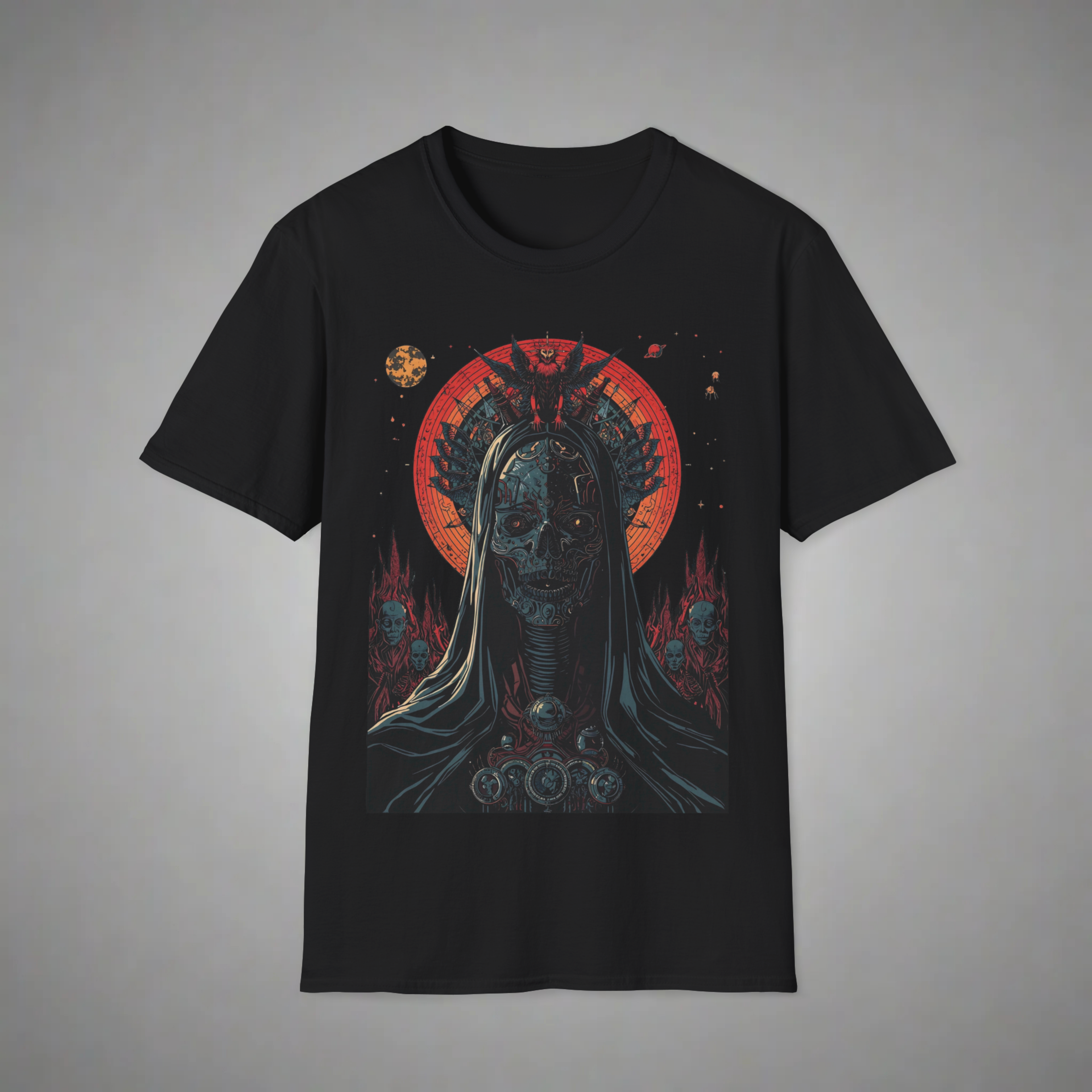 Neon Gothic Skull T-Shirt