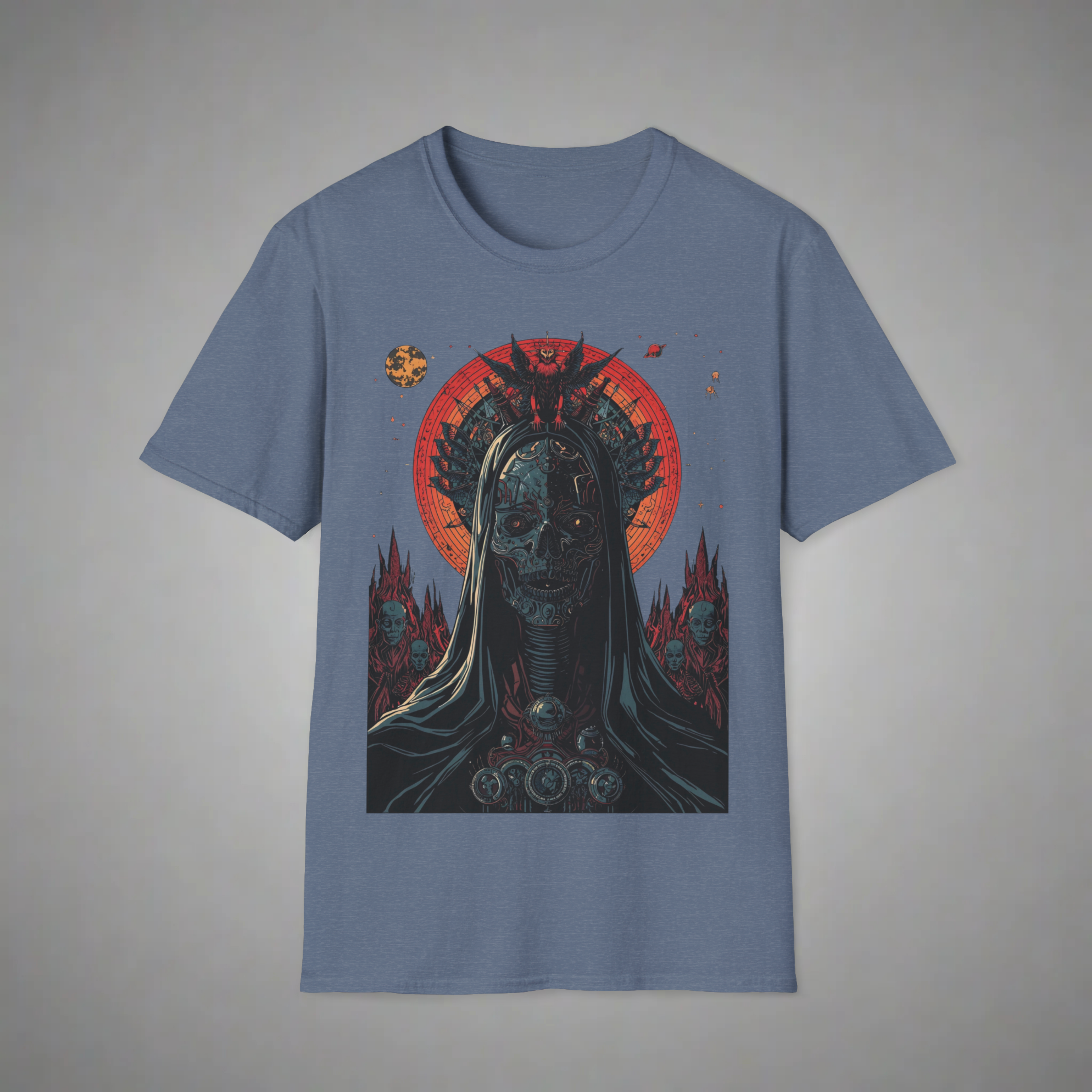 Neon Gothic Skull T-Shirt