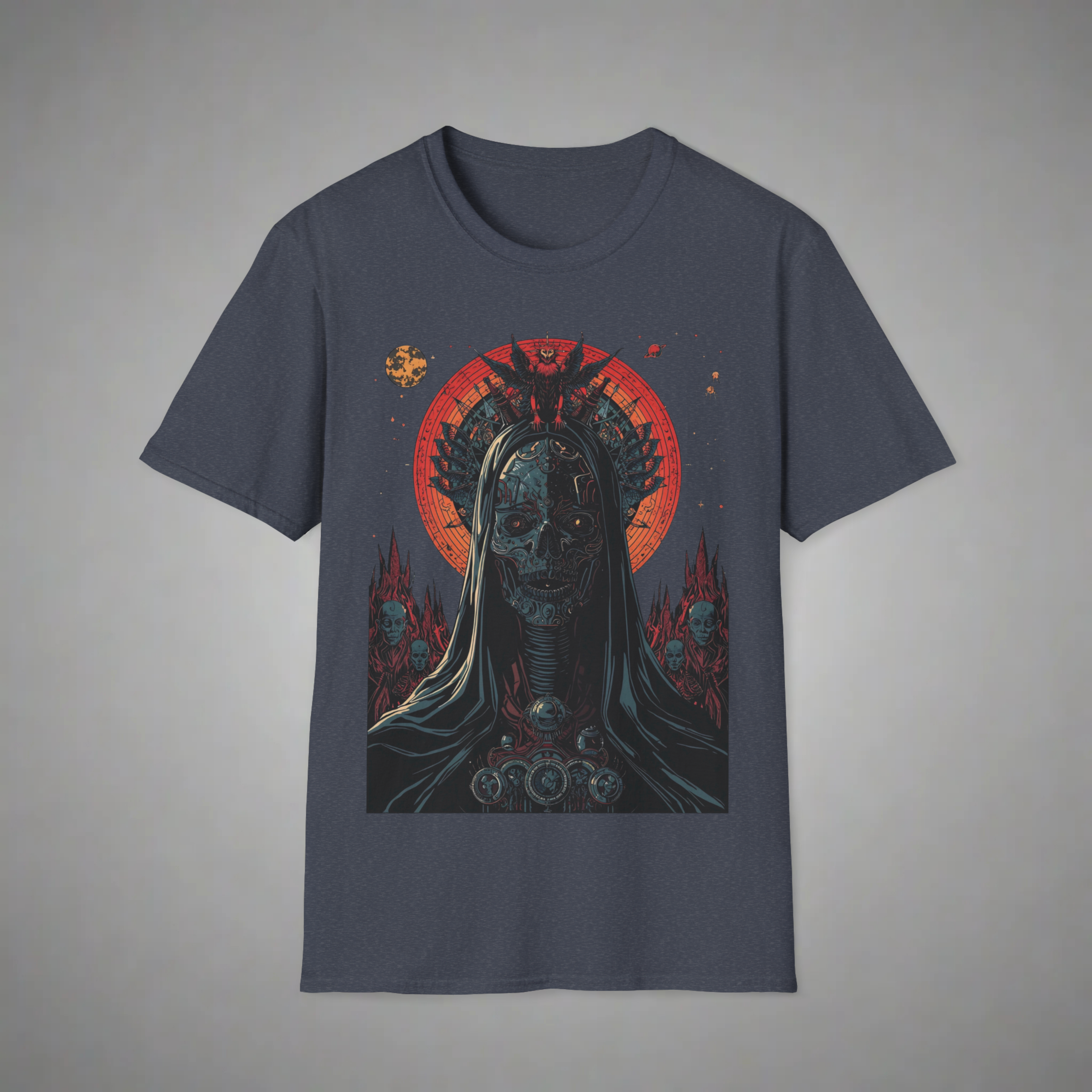 Neon Gothic Skull T-Shirt