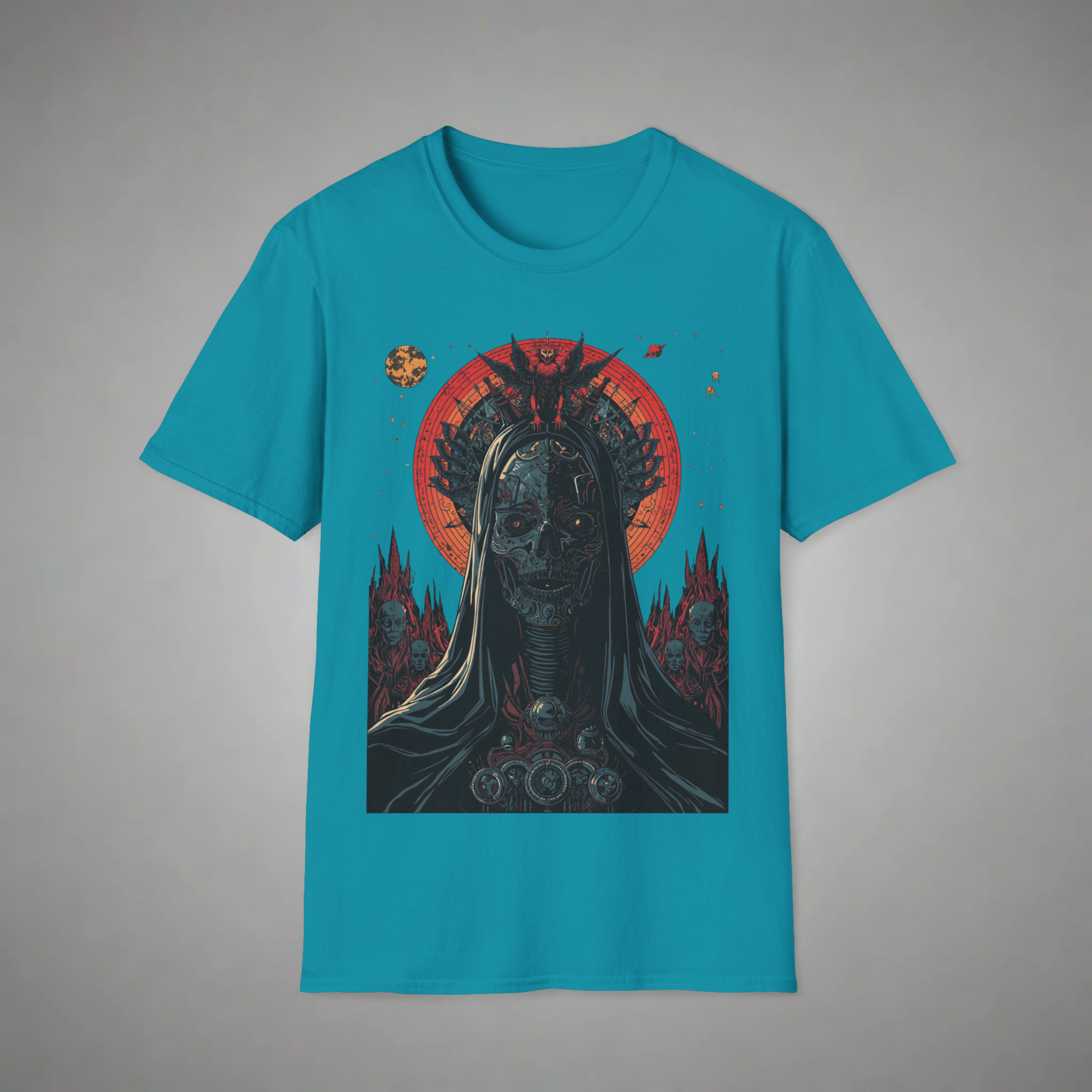 Neon Gothic Skull T-Shirt