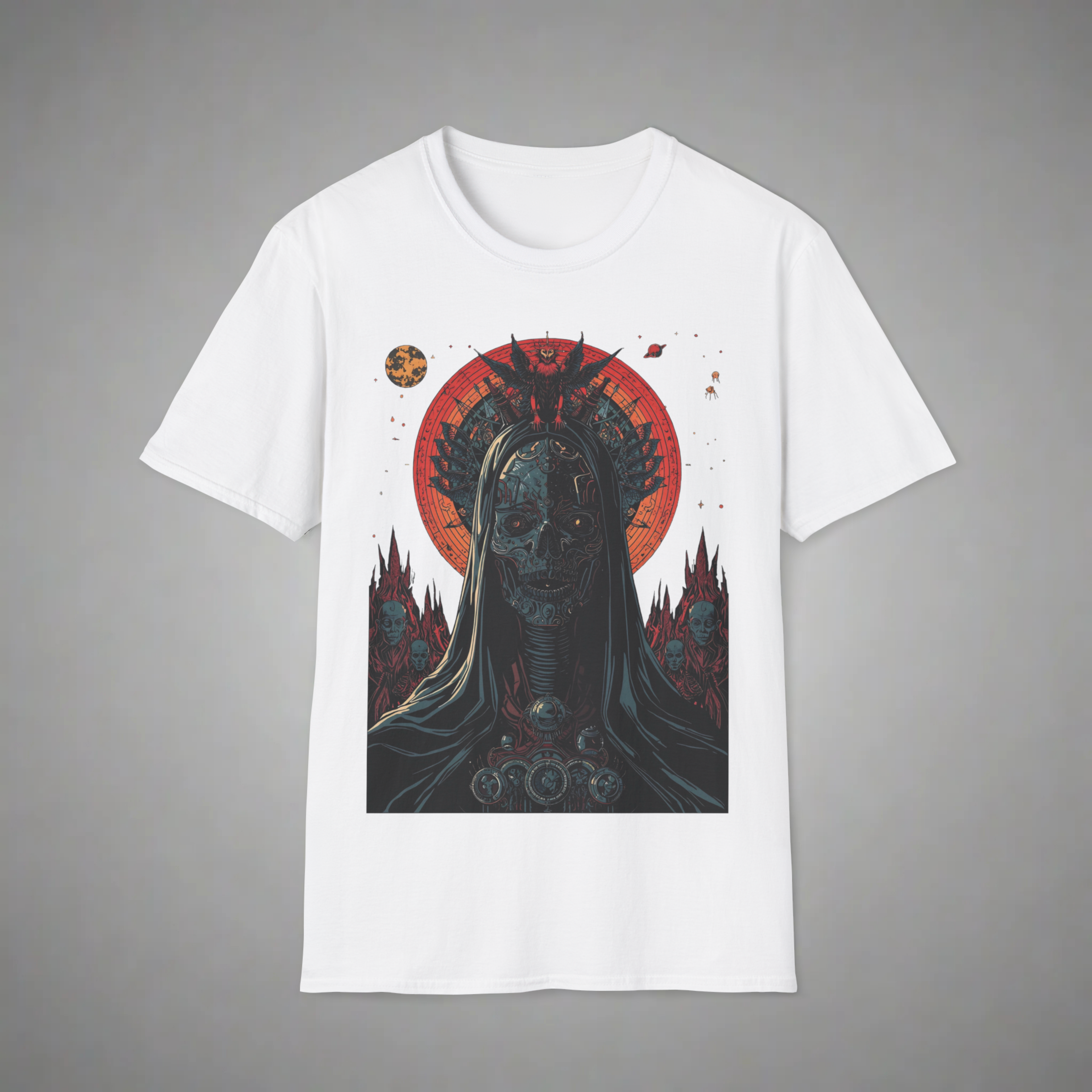 Neon Gothic Skull T-Shirt