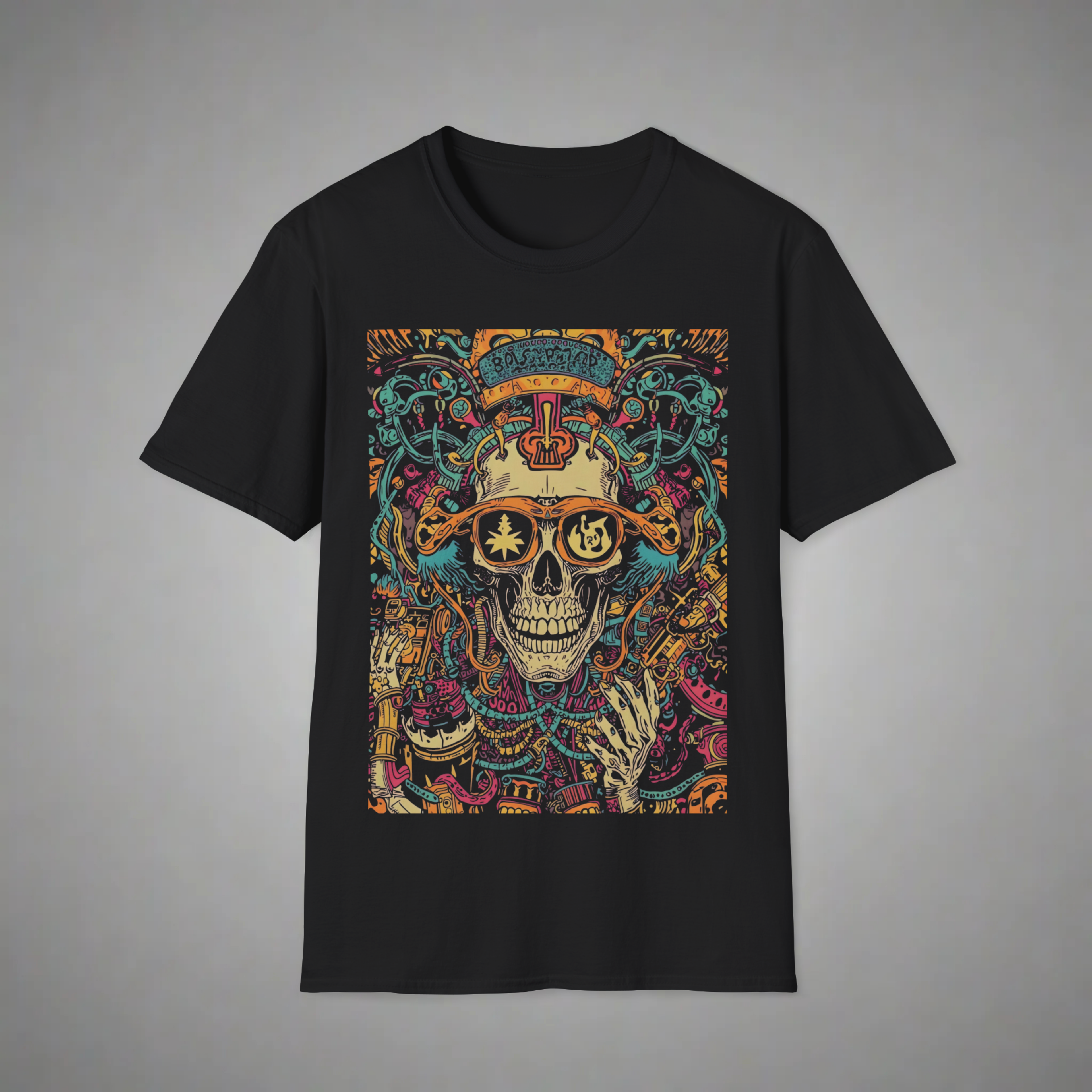Neon Overload Skull T-Shirt