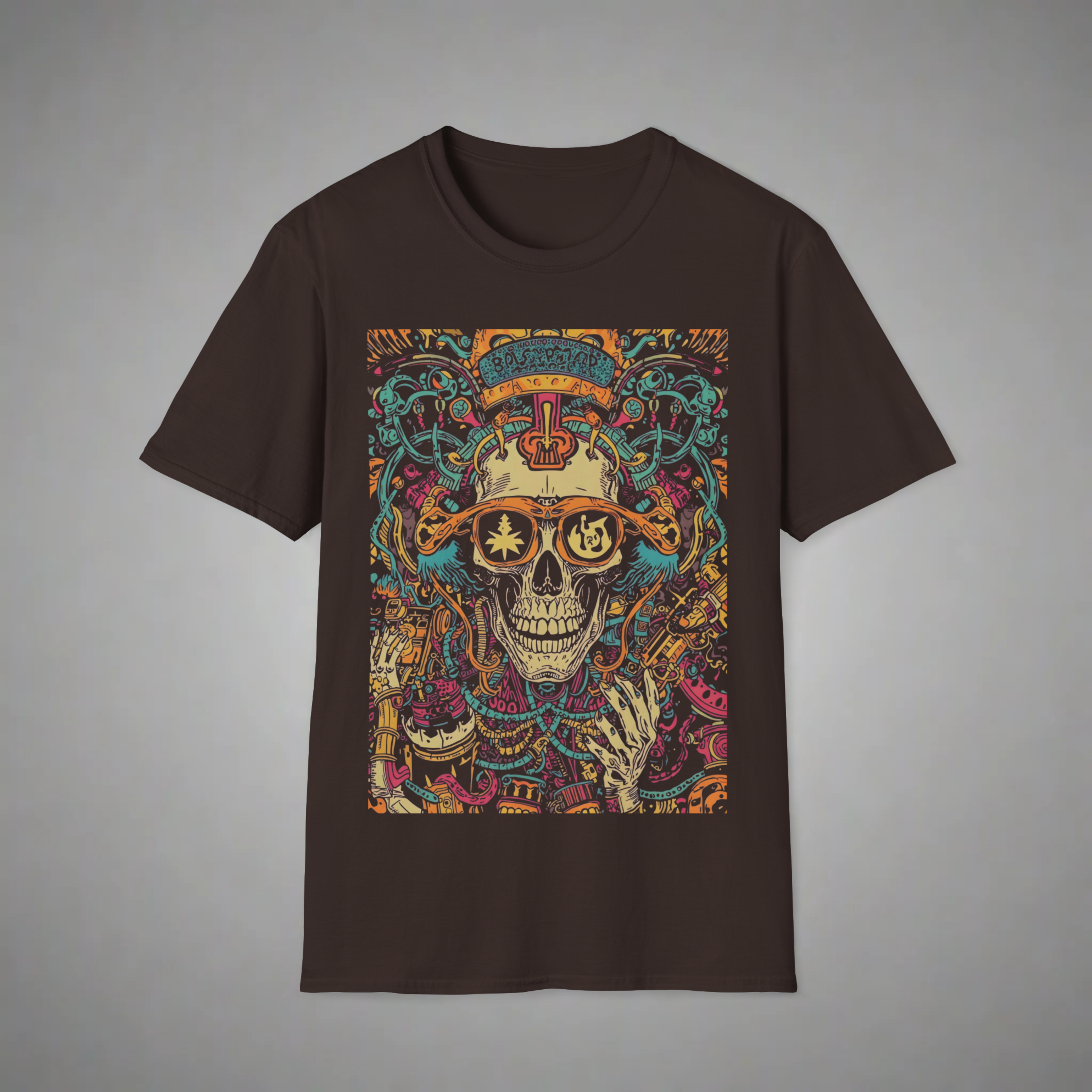 Neon Overload Skull T-Shirt