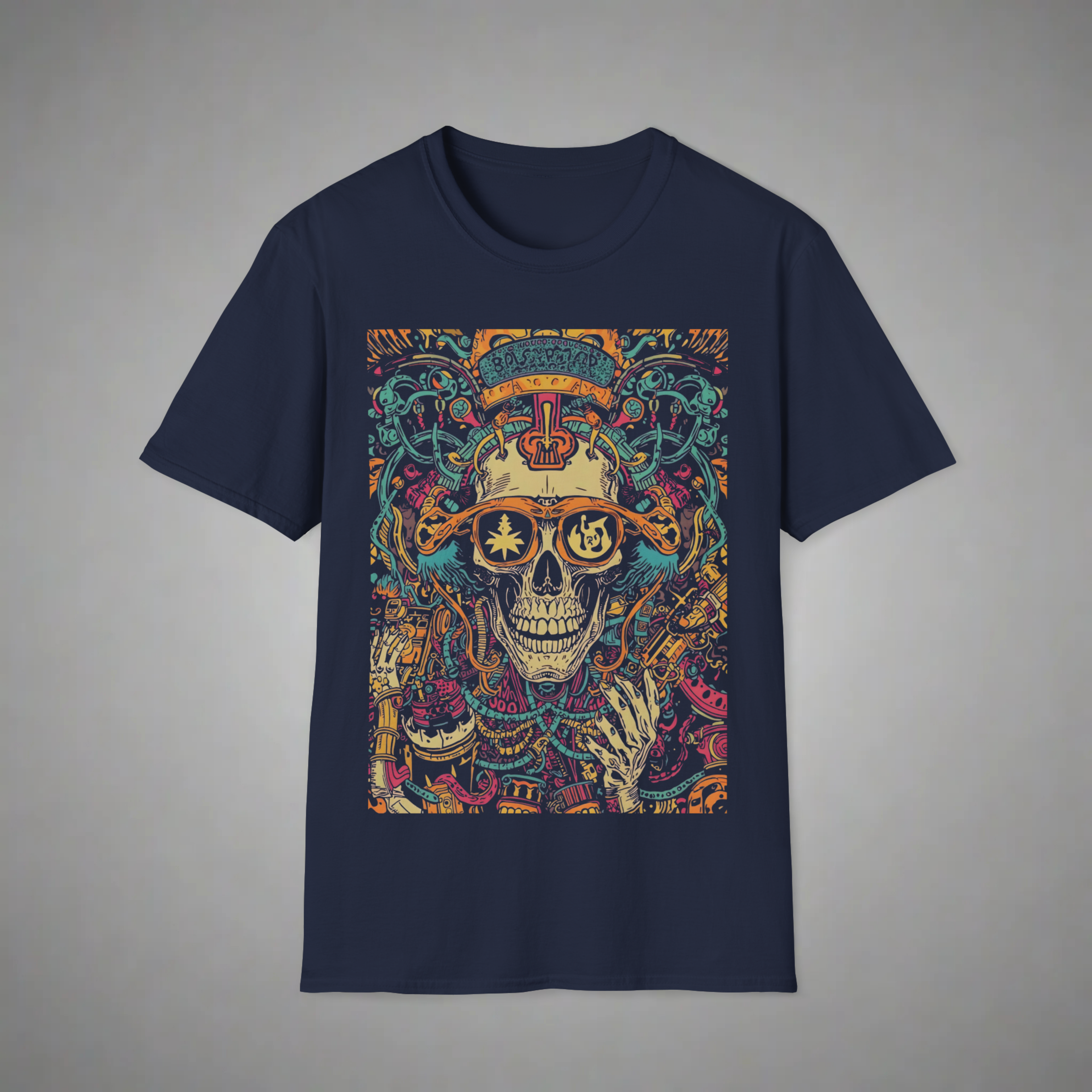 Neon Overload Skull T-Shirt