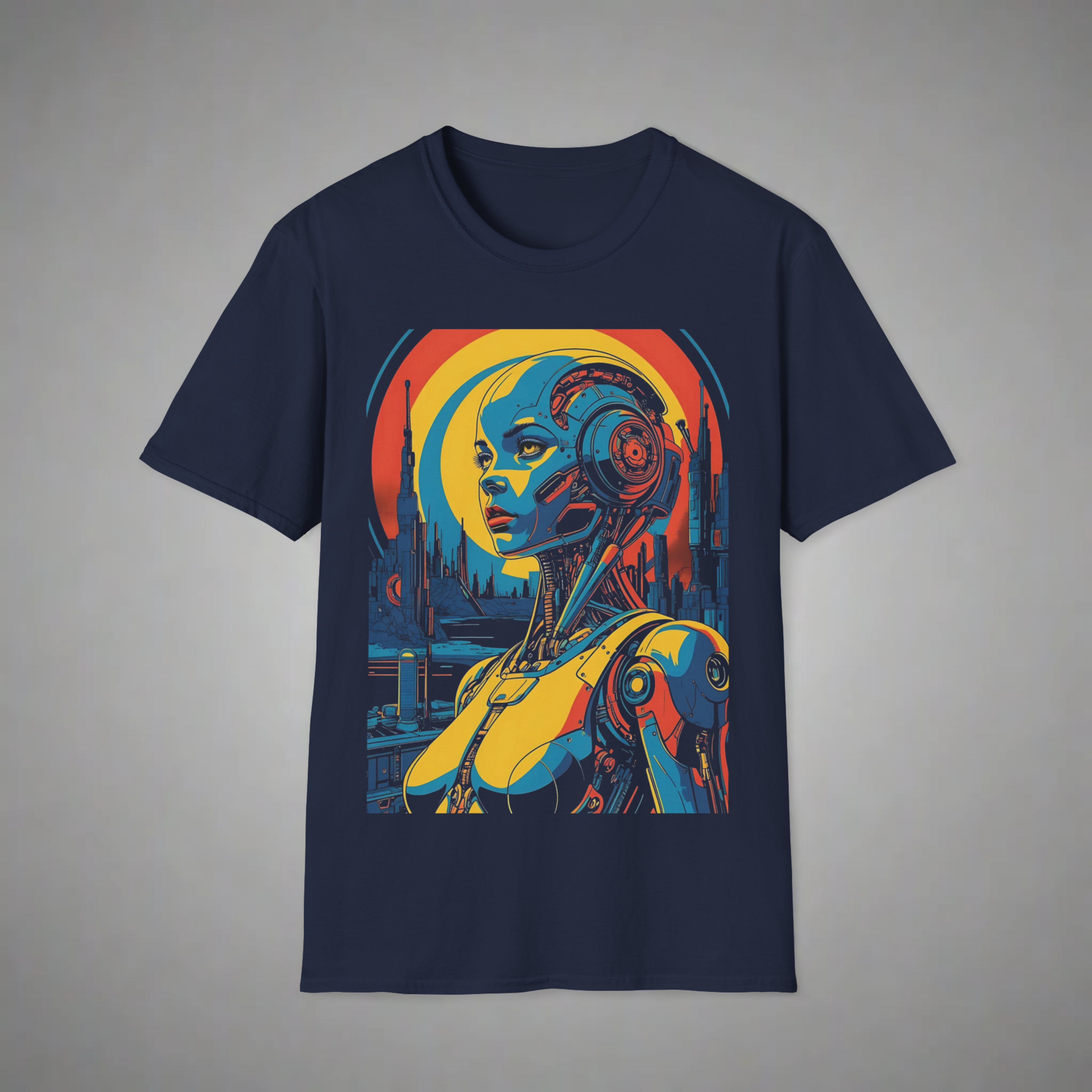 Retro-Futuristic Robot Empress T-Shirt